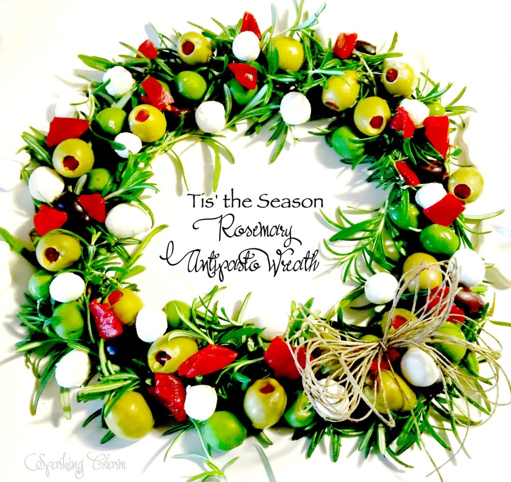 Rosemary Antipasto Wreath - Sparkling Charm
