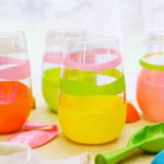 DIY Balloon Pop of Color Party Glasses