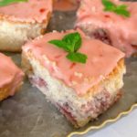 The Best Glazed Strawberry Lemon Blondies